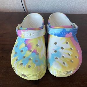 Pastel Tie Dye Crocs